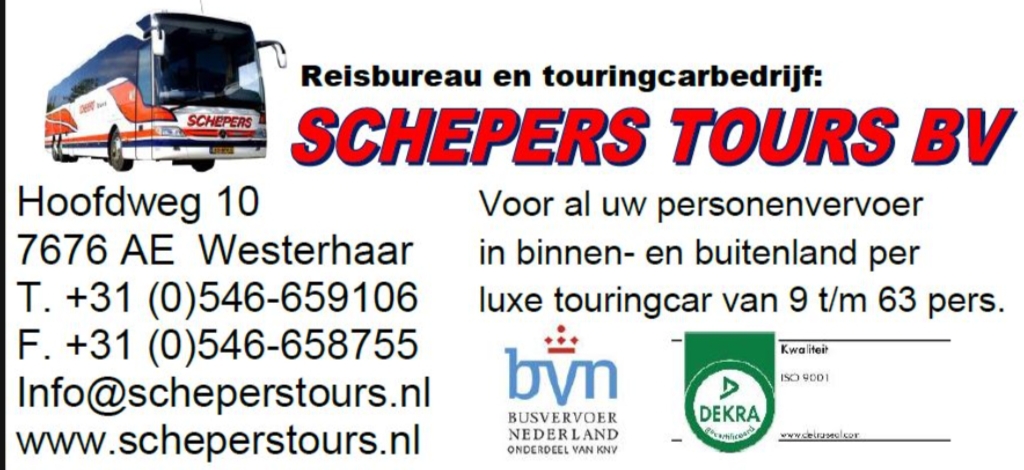 Schepers tours - Het touringcar bedrijf van twente